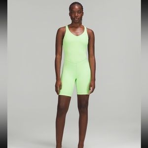 Brand new with tags Lululemon Align bodysuit 8” in Scream Green Light💚